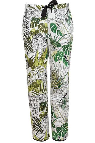 Cyberjammies Tamsin Leopard Palm Leaf Print Pyjama Pants