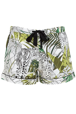 Cyberjammies Tamsin Pyjama Leopard Palm Leaf Print Pyjama Shorts