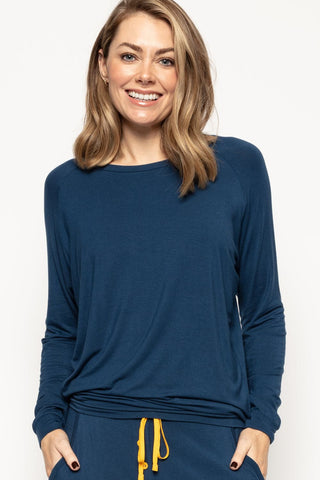 Cyberjammies Verity Slouch Jersey Top Blue