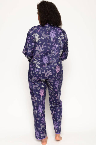 Cyberjammies Violet Forest Animal Print Pyjama Pants