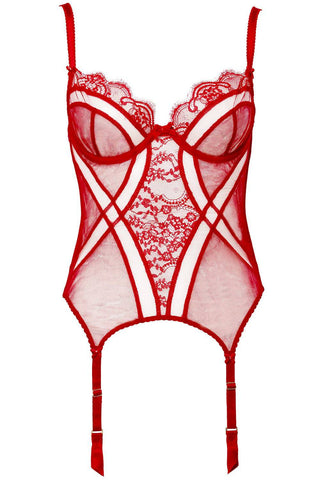 Dita Von Teese Muse Basque Vermilion Red