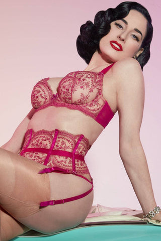 Dita Von Teese Severine Underwire Bra Rubine