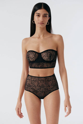 Else Acacia Black U/W Strapless Longline Bra