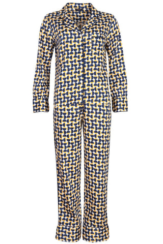 Fable & Eve Chelsea Geometric Print Pyjama Set - Naughty Knickers