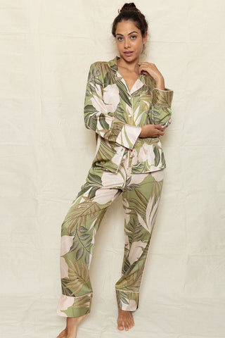 Fable & Eve Richmond Leaf Print Pyjama Set