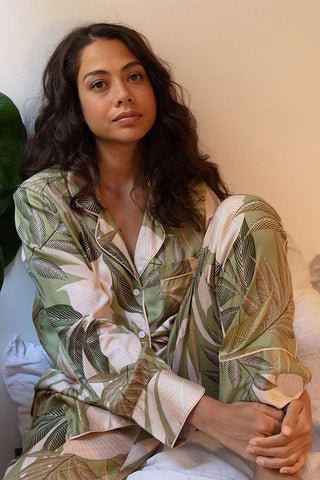 Fable & Eve Richmond Leaf Print Pyjama Set