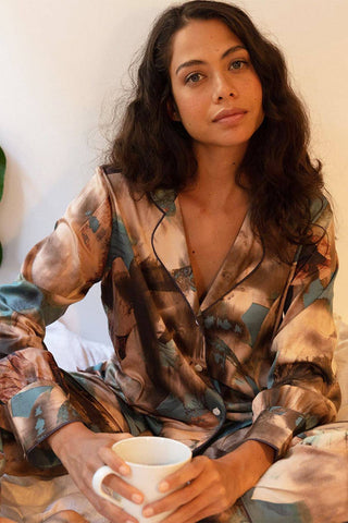 Fable & Eve Soho Abstract Print Pyjama Set