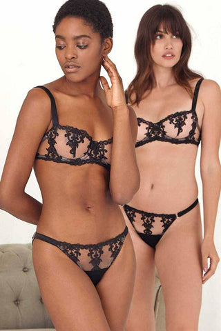 Fleur of England Onyx Balcony Bra