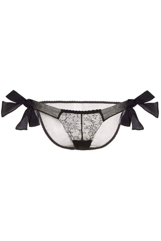 Glida & Pearl Ava Tie Side Knicker Black