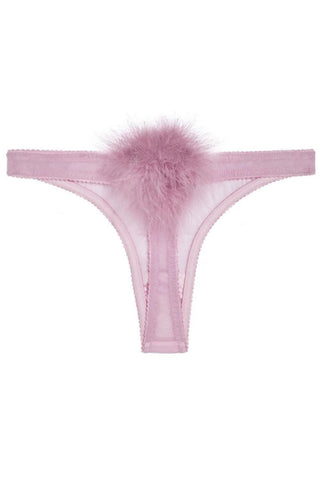 Glida & Pearl Diana Pom Pom Thong Boudoir Rose