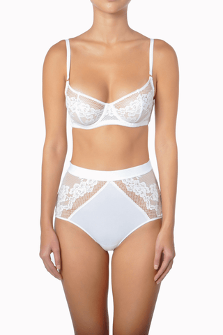 Huit Adele High Waist Brief White