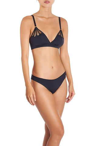 Huit Equivoque Black Thong EQUI-J10