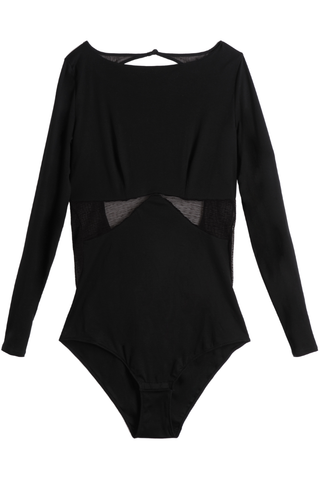 Icone Carla Long Sleeve Bodysuit Black
