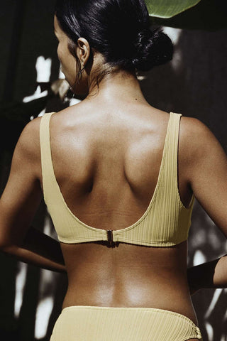Icone Gioia Bikini Top in Yellow