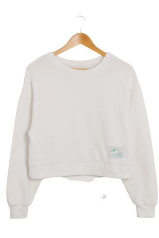 Icone Louise Cotton Sweatshirt White