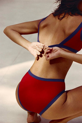 Icone Riccio Bikini Bottom in Red