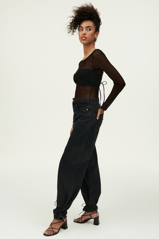 Icone Suzie Long Sleeve Bodysuit Black