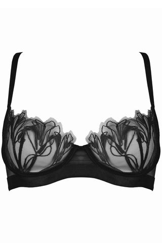 Jolidon Love Supreme Underwired Half Cup Bra Black