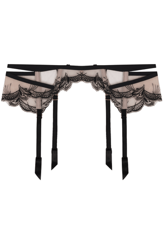 Lise Charmel Follement Sexy Suspender Belt Nude/Black