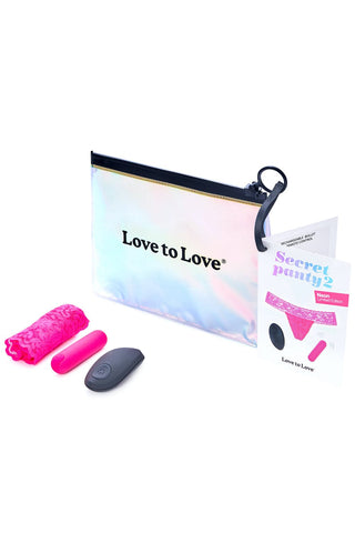 Love to Love Secret Panty 2 Neon Pink