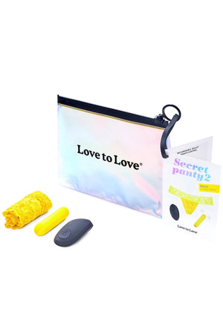 Love to Love Secret Panty 2 Neon Yellow