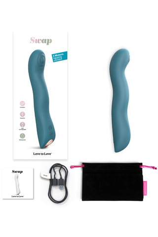 Love to Love Swap Tapping Vibrator Teal