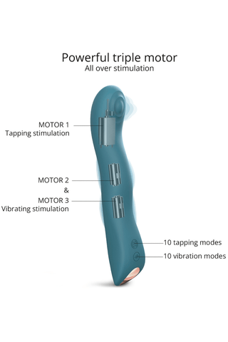 Love to Love Swap Tapping Vibrator Teal