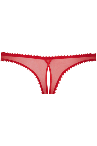 Maison Close Accroche Coeur Openable Thong Red