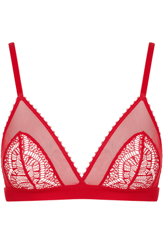 Maison Close Accroche Coeur Triangle Bra Red