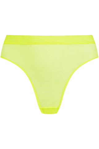 Maison Close Corps à Corps Neon High Waist Thong Yellow