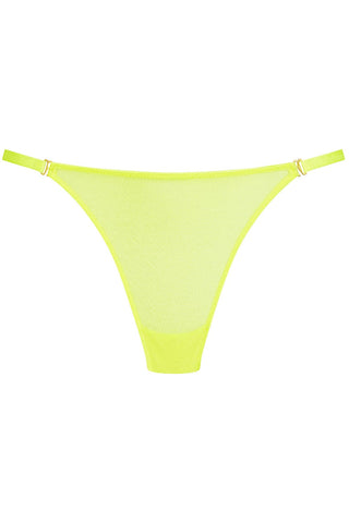 Maison Close Corps à Corps Neon Mini Thong Yellow