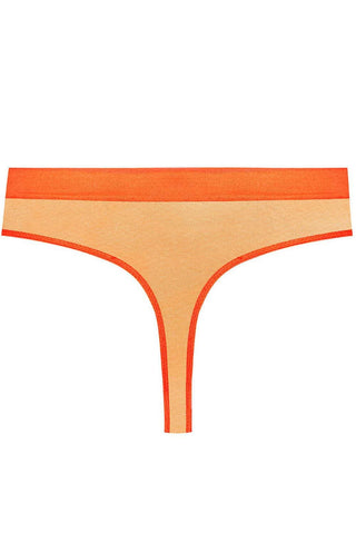 Maison Close Corps à Corps Neon High Waist Thong Orange
