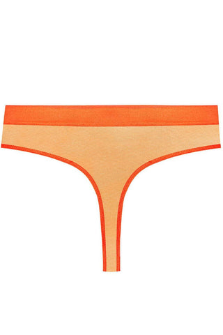 Maison Close Corps à Corps Neon High Waist Thong Orange