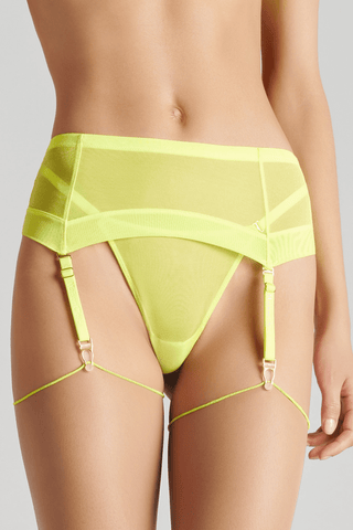 Maison Close Corps à Corps Neon Suspender Belt Yellow