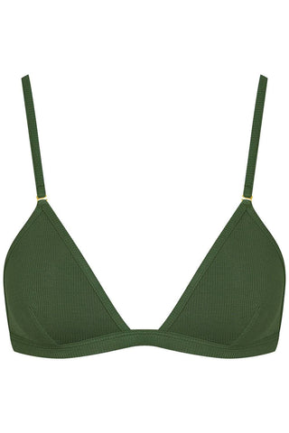 Maison Close La Femme Amazone Triangle Bra Khaki