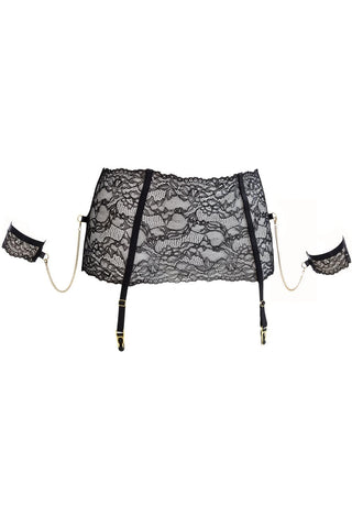 Maison Close Le Petit Secret Dentelle Suspender Belt With Removable Cuffs