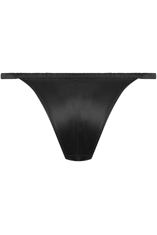 Maison Close Rendez-Vous Silk Strap Brief Black