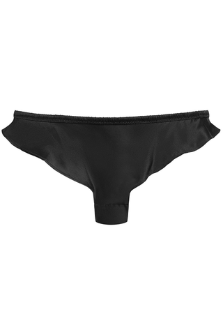 Maison Close Rendez-Vous Silk Tanga Thong Black