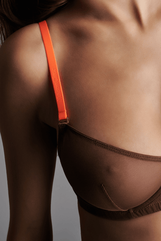 Maison Close Signature Orange Shoulder Straps