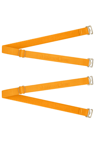 Maison Close Signature Orange Thong Straps