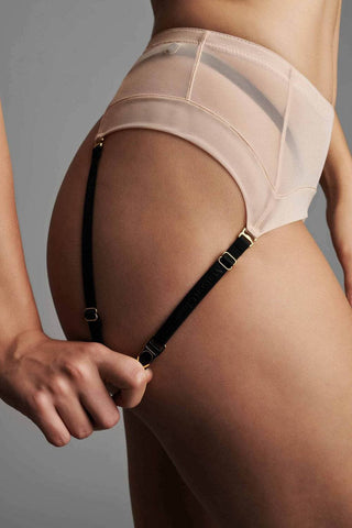 Maison Close Signature Black Suspender Straps