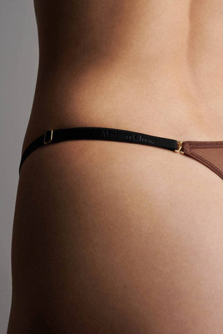 Maison Close Signature Black Straps for Thong