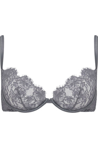 Muse by Coco de Mer Isabella Plunge Bra Grey