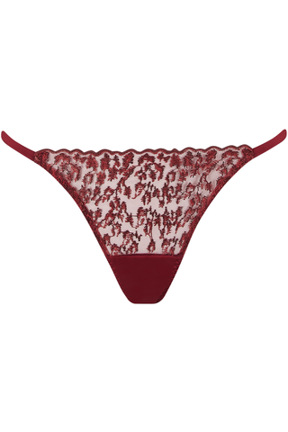 Muse by Coco de Mer Lola Thong Leopard