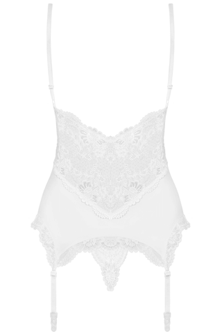 Obsessive Corset & Thong White 810-COR