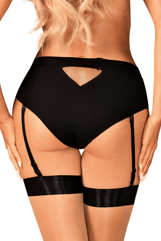 Obsessive Editya Suspender Brief Black