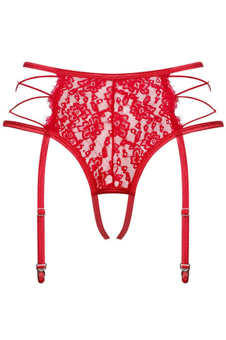 Obsessive Rediosa Crotchless Suspender Thong