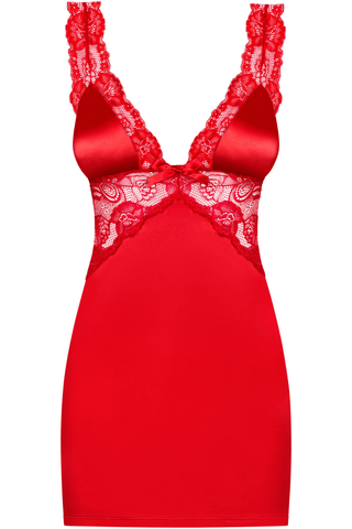 Obsessive Secred Chemise & Thong Red