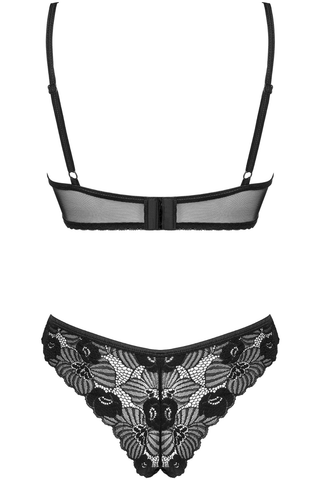 Obsessive Serena Love Underwired Bra & Brief Black