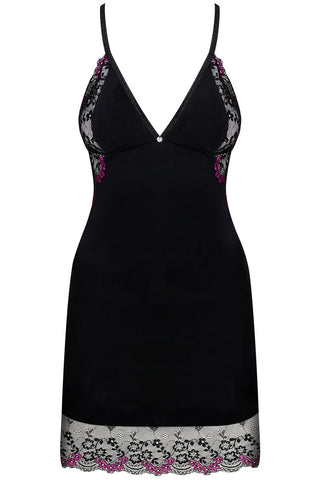 Obsessive Vanessme Chemise & Thong Black